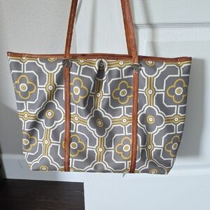Brighton Gray and Yellow Floral Tote